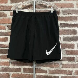 Nike Dri-FIT Dark Black Running Shorts Size L